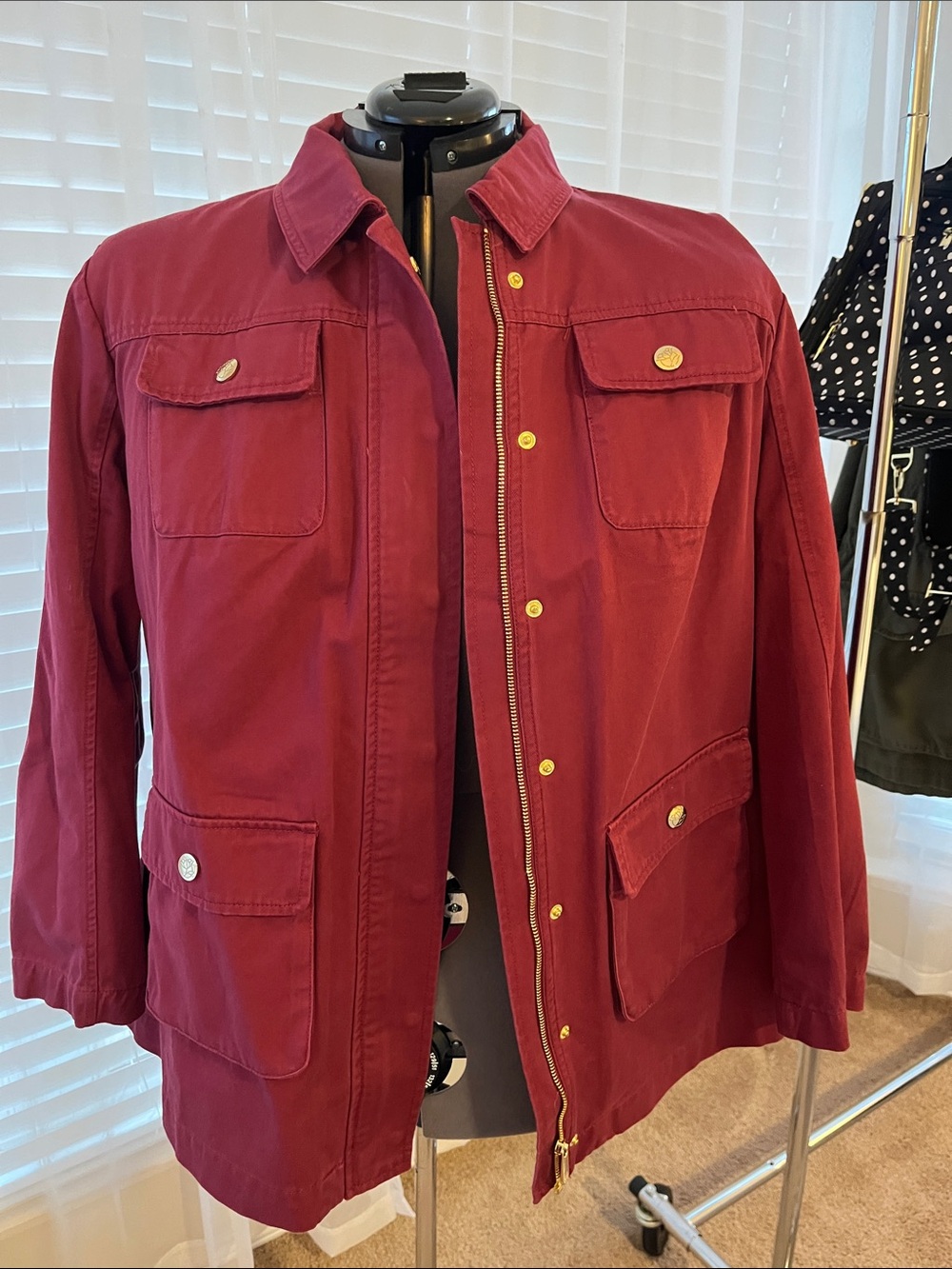Draper James Maroon Utility Jacket 3x